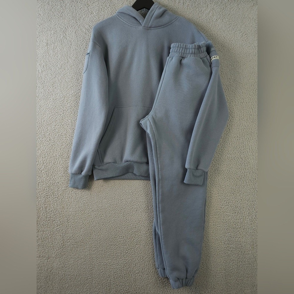 Comfrt Travel Essentials Hoodie Pants Set Womens XS Blue Sweatshirt Sweatpants - Picture 2 of 16